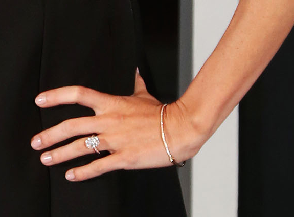 Erica Stoll showed off her ring at The Paddy Wallace Fund for Autism Christmas Ball Picture by Darren Kidd - Press Eye.