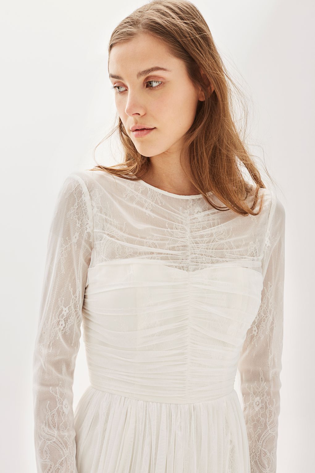 TS.Tulle Midi Bridal Dress